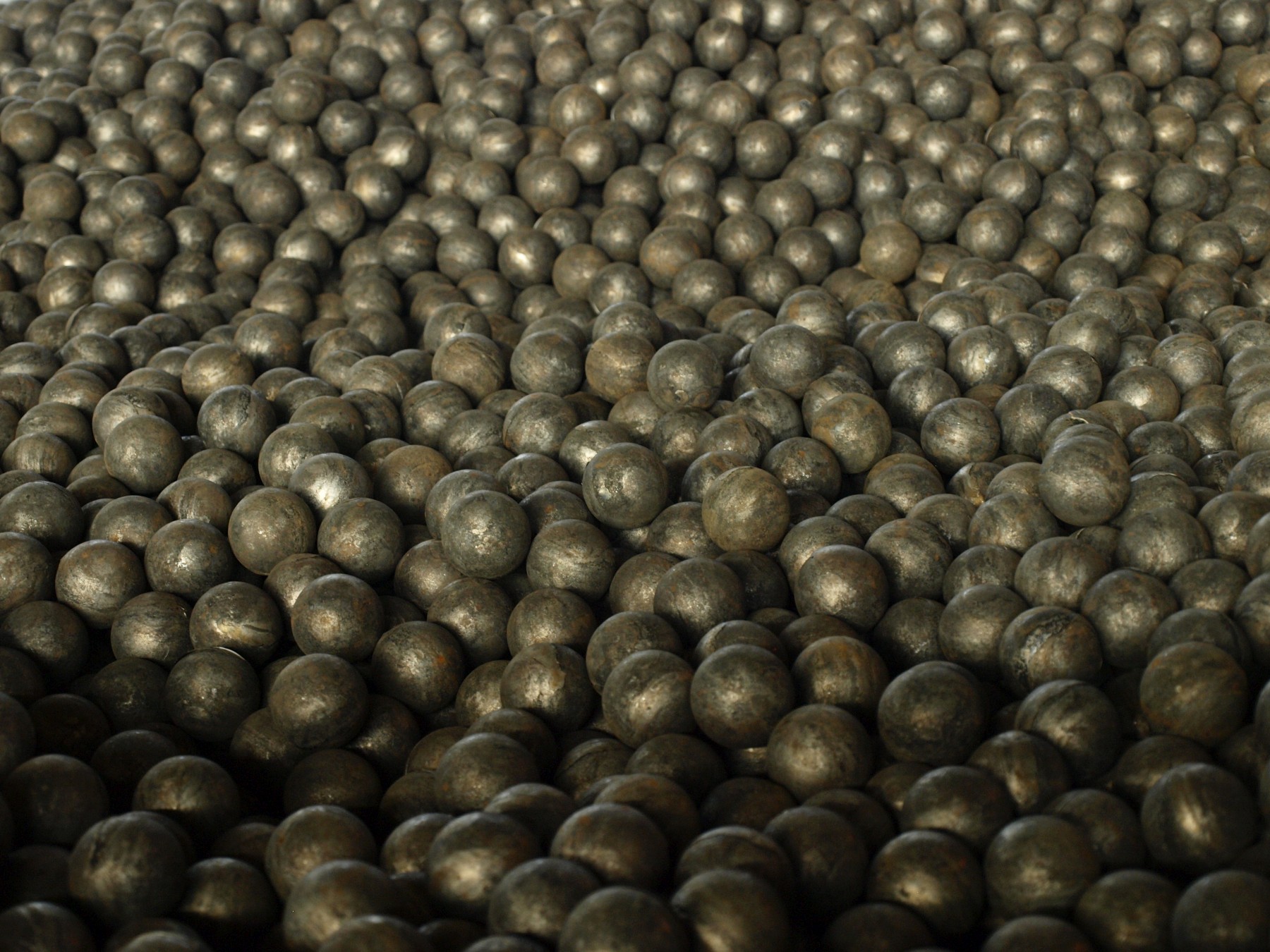 Rolled a new batch of grinding media 30 mm